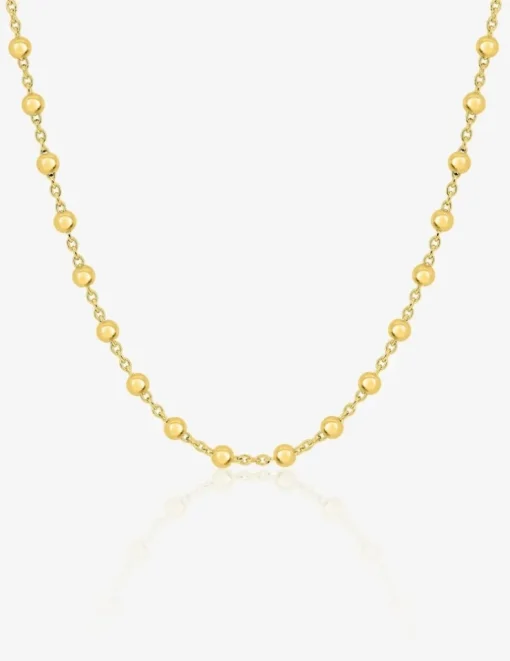 Chaine maille boule en or jaune 750 ‰ SO OR