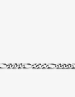 Chaine maille figaro alternée en argent 925 ‰ vieilli 5 mm de largeur SO OR