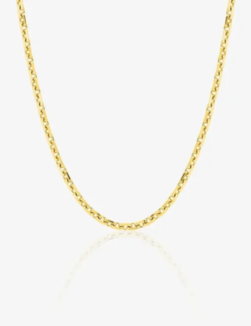 Chaine maille forçat en or jaune 375 ‰ SO OR