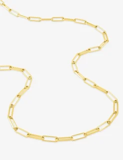 Chaine maille forçat rectangle en or jaune 375 ‰ SO OR