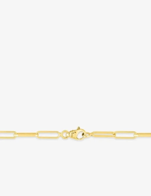 Chaine maille forçat rectangle en or jaune 375 ‰ SO OR