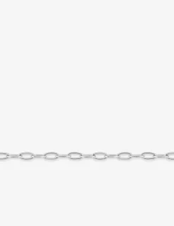 Chaine or blanc 375 ‰ en maille  forçat allongée SO OR