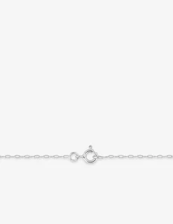 Chaine or blanc 375 ‰ en maille  forçat allongée SO OR