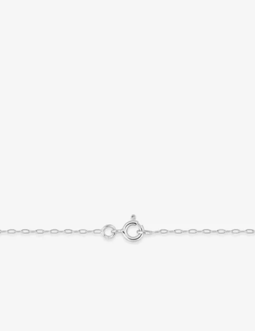 Chaine or blanc 375 ‰ en maille  forçat allongée SO OR