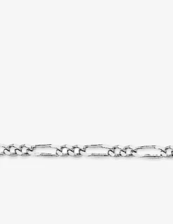 Chaîne alternée 1+2 en argent 925‰ rhodié SO OR
