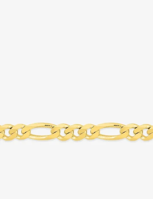 Chaîne alternée en or jaune 375 ‰ de largeur 3 mm SO OR