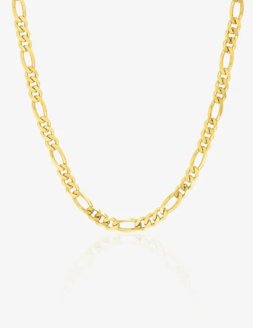Chaîne alternée en or jaune 375 ‰ de largeur 3 mm SO OR