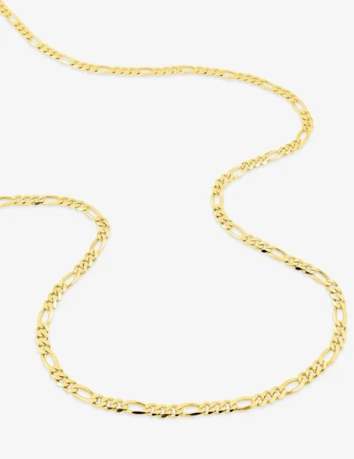 Chaîne alternée en or jaune 375 ‰ de largeur 3 mm SO OR