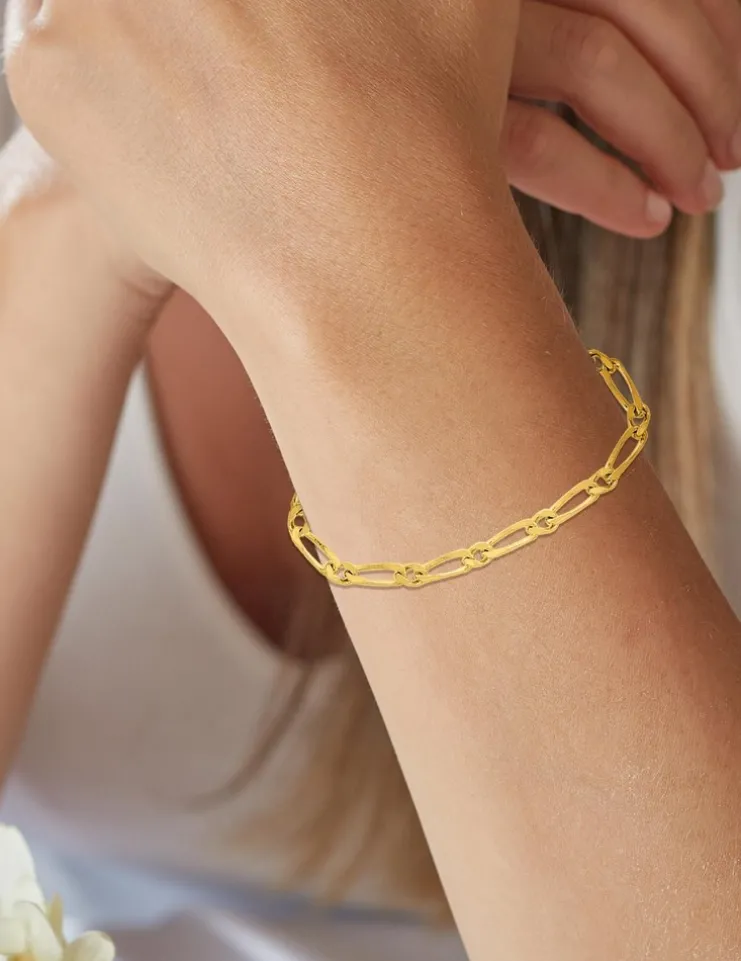 Chaîne alternée en or jaune 375 ‰ SO OR