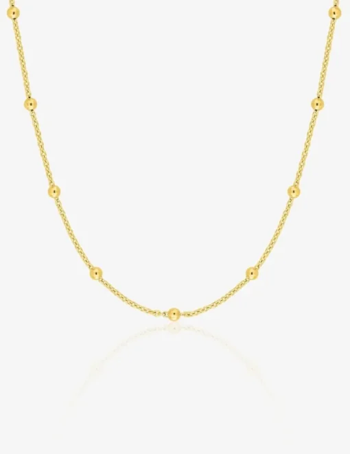 Chaîne boules 2 mm or jaune 375‰ SO OR