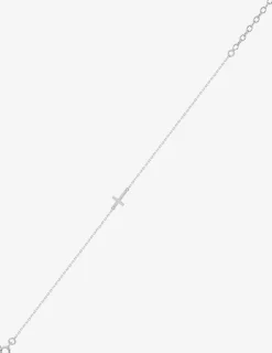 Chaîne de cheville croix argent 925‰ rhodié SO OR