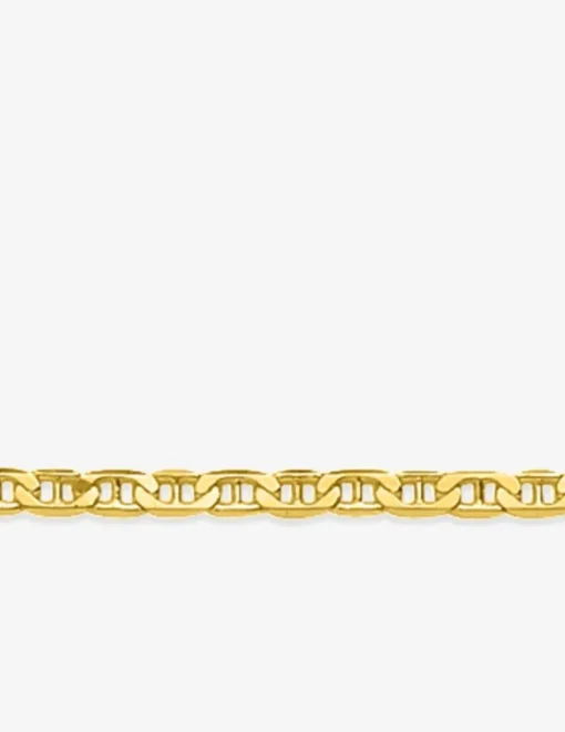 Chaîne de cheville maille marine or jaune 750 ‰ SO OR
