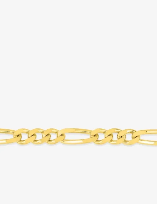Chaîne figaro alternée 1+3 en or jaune 750 ‰ 2,5 mm de largeur SO OR