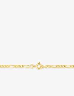 Chaîne figaro alternée 1+3 en or jaune 750 ‰ 2,5 mm de largeur SO OR