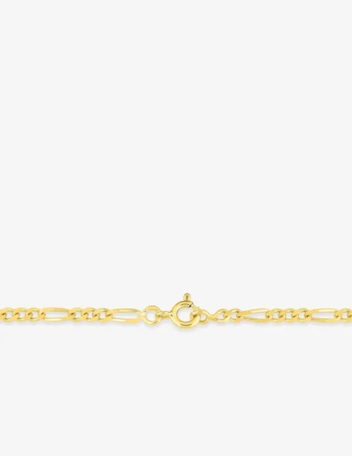 Chaîne figaro alternée 1+3 en or jaune 750 ‰ 2,5 mm de largeur SO OR