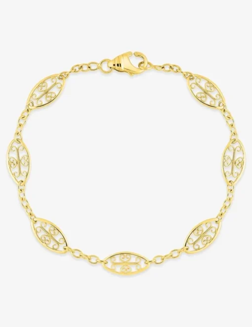 Chaîne filigrane or jaune 750‰ 6 mm SO OR