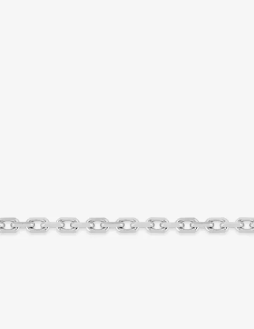 Chaîne forçat diamanté en or blanc 375‰ SO OR