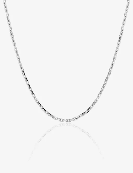 Chaîne forçat diamanté en or blanc 375‰ SO OR