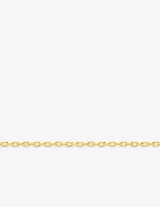 Chaîne forçat diamantée or jaune 375 ‰ largeur 0,85 mm SO OR
