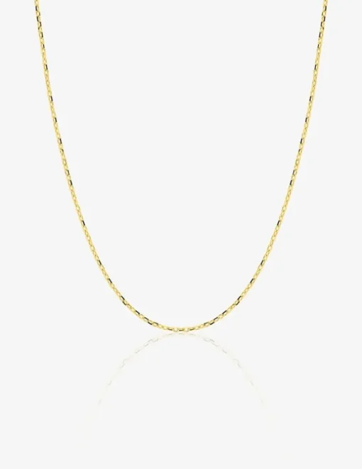 Chaîne forçat diamantée or jaune 375 ‰ largeur 0,85 mm SO OR