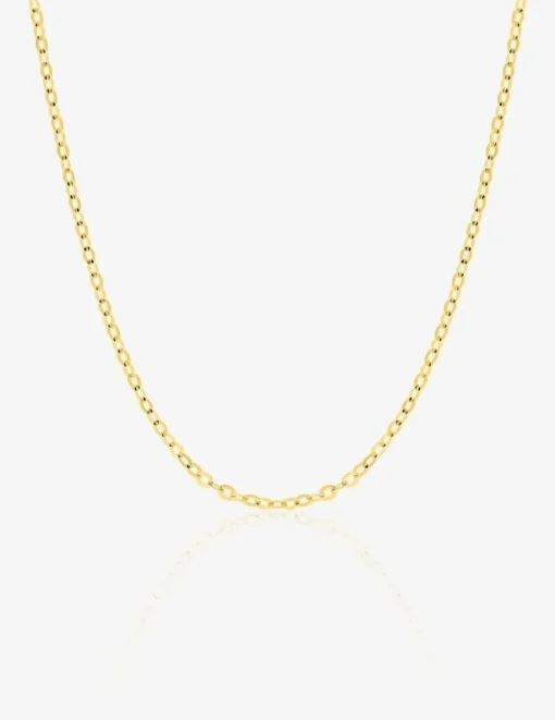 Chaîne forçat en or jaune 375 ‰ de largeur 1,75 mm SO OR
