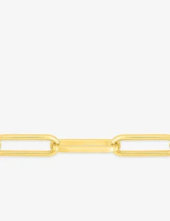 Chaîne forçat rectangle or jaune 750‰ 3,8 mm SO OR