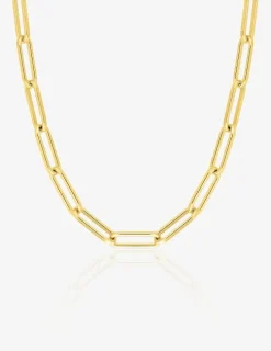 Chaîne forçat rectangle or jaune 750‰ 3,8 mm SO OR