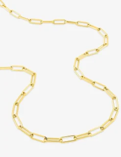 Chaîne forçat rectangle or jaune 750‰ 3,8 mm SO OR