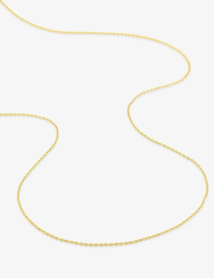 Chaîne forçat rond 0,90 mm or jaune 750‰ SO OR