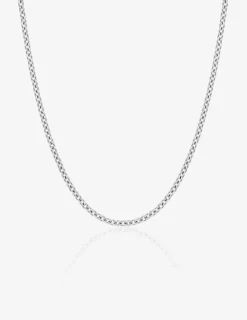 Chaîne forçat rond or blanc 375‰ 1 mm SO OR