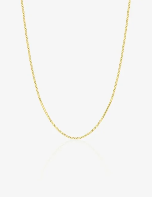 Chaîne forçat rond or jaune 375 ‰ largeur 0,90 mm SO OR