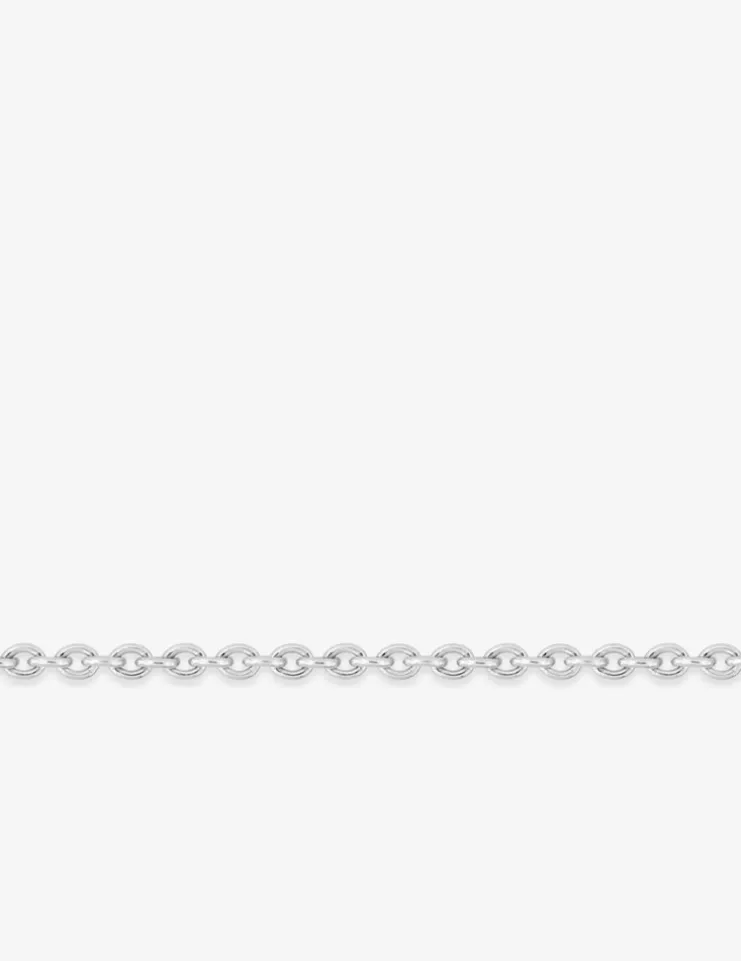 Chaîne forçat ronde en or blanc 375 ‰ SO OR