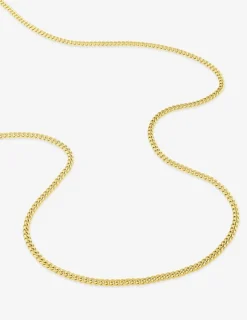 Chaîne gourmette diamantée or jaune 375‰ 2 mm SO OR