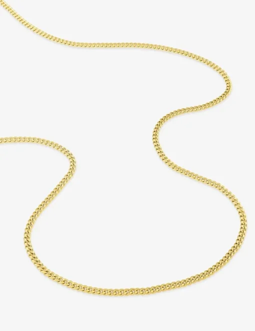 Chaîne gourmette diamantée or jaune 375‰ 2 mm SO OR