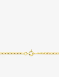 Chaîne gourmette diamantée or jaune 375‰ 2 mm SO OR