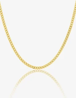 Chaîne Gourmette diamantée en or jaune 375 ‰ SO OR