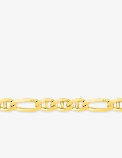 Chaîne maille bâton alternée 1+3 or jaune 375 ‰ 3 mm SO OR