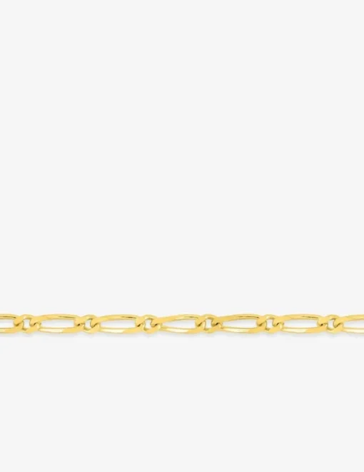 Chaîne maille cheval alternée 1+1 or jaune 375 ‰ 1,4 mm SO OR