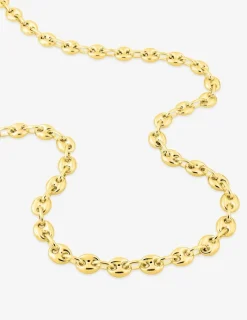 Chaîne maille grain de café creuse or jaune 750 ‰ 6 mm SO OR