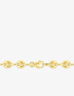 Chaîne maille grain de café creuse or jaune 750 ‰ 6 mm SO OR