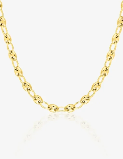 Chaîne maille grain de café en or 750‰ SO OR