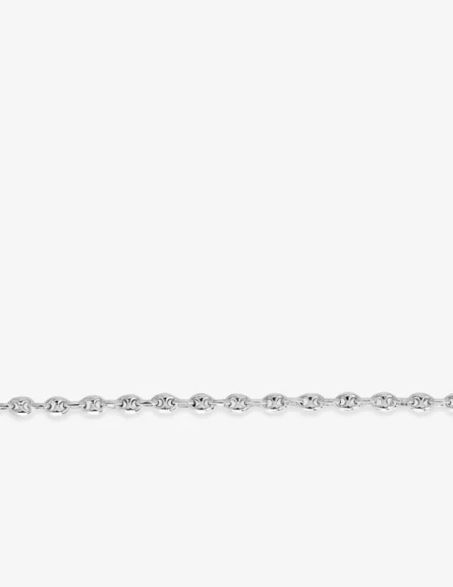 Chaîne maille grain de café en argent 925‰ rhodié SO OR