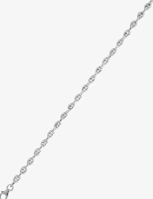 Chaîne maille grain de café en argent 925‰ rhodié SO OR
