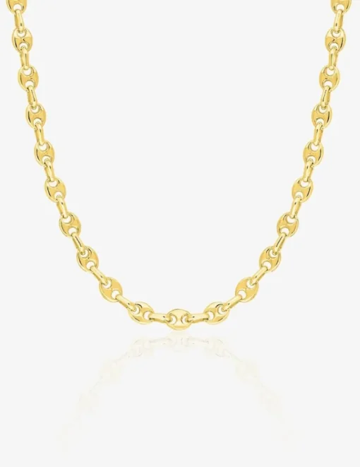 Chaîne massive grain de café or jaune 750 ‰ 3,2 mm SO OR