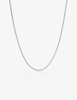 Chaîne or blanc 750 ‰ maille serpentine ronde SO OR