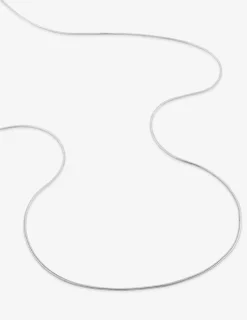 Chaîne or blanc 750 ‰ maille serpentine ronde SO OR