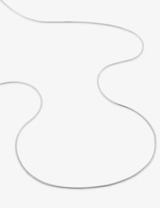 Chaîne or blanc 750 ‰ maille serpentine ronde SO OR
