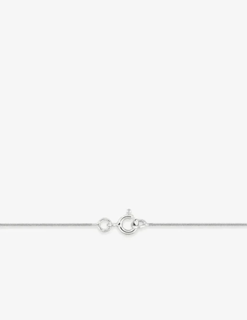 Chaîne or blanc 750 ‰ maille serpentine ronde SO OR