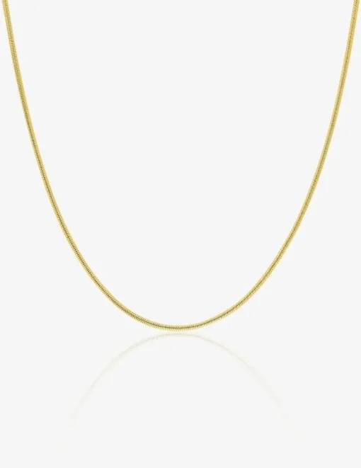 Chaîne or jaune 750 ‰ maille serpentine ronde SO OR