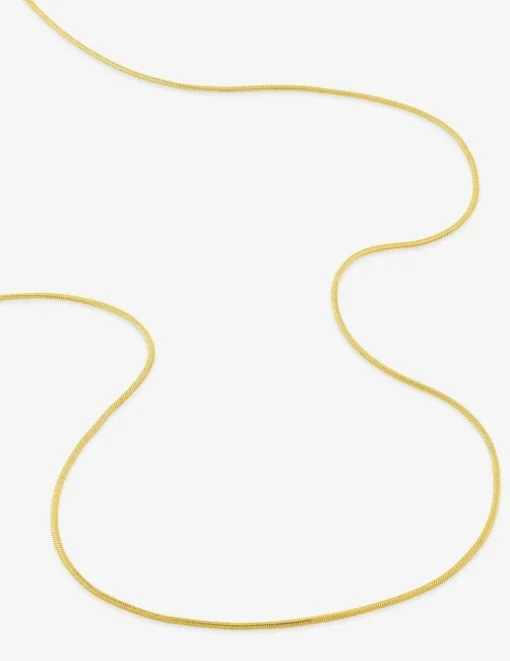 Chaîne or jaune 750 ‰ maille serpentine ronde SO OR